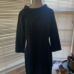 NEW! Talbots Navy Midi Dress with 3/4 Sleeves, Size 10